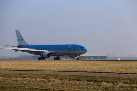KLM Airbus A330-200 PH-AON after landing at EHAM 1