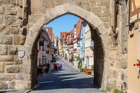 Middle ages truss historic center photo