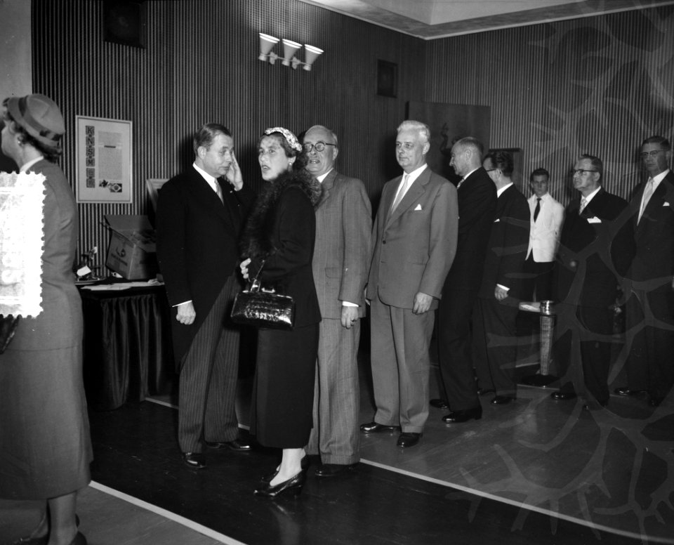 KNSM te Amsterdam 100 jaar plaatjes receptie, Bestanddeelnr 908-0392