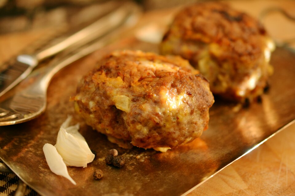 Meat balls meat dumplings meatloaf photo