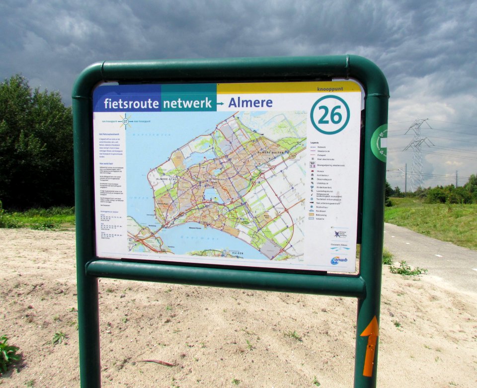 Knooppunt 26, fietsroutenetwerk Almere