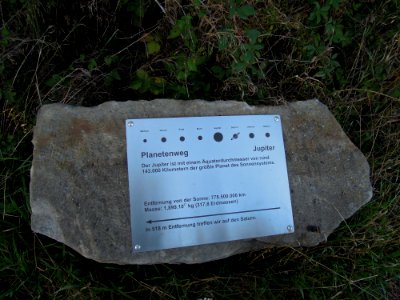 Kohle-Dampf-Licht-Radroute hier dem Planetenweg folgend bei Radis im September 2019