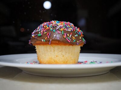 Sprinkles party chocolate icing