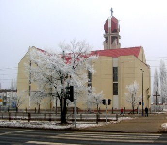 Kościół św Jadwigi zima 2006