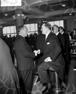 KNSM te Amsterdam 100 jaar plaatjes receptie, Bestanddeelnr 908-0400