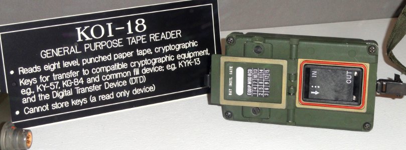 KOI-18 General Purpose Tape Reader - National Cryptologic Museum - DSC07990