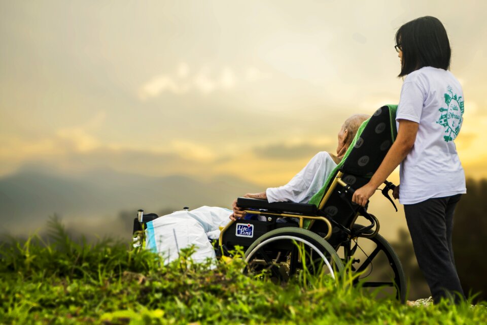 Elderly old elder care