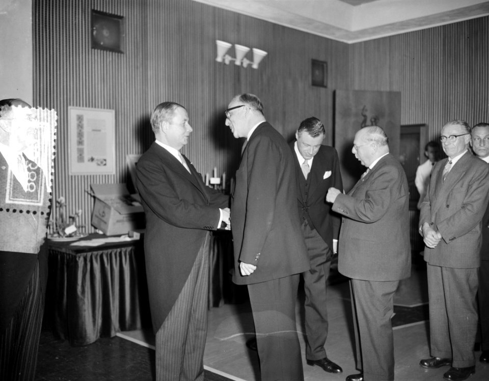 KNSM te Amsterdam 100 jaar plaatjes receptie, Bestanddeelnr 908-0388