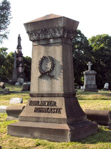 Kohlmeyer-Rohrokaste Monument, St. Paul’s Lutheran Cemetery (Mount Oliver), 2015-08-23, 01