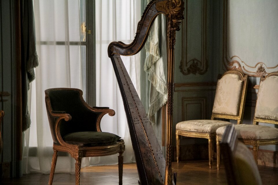 Harp castle decoration