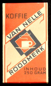 Koffie Van Nelle Roodmerk etalage blokje, foto1