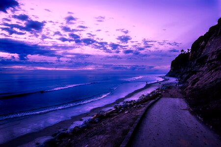 Sky clouds beach photo