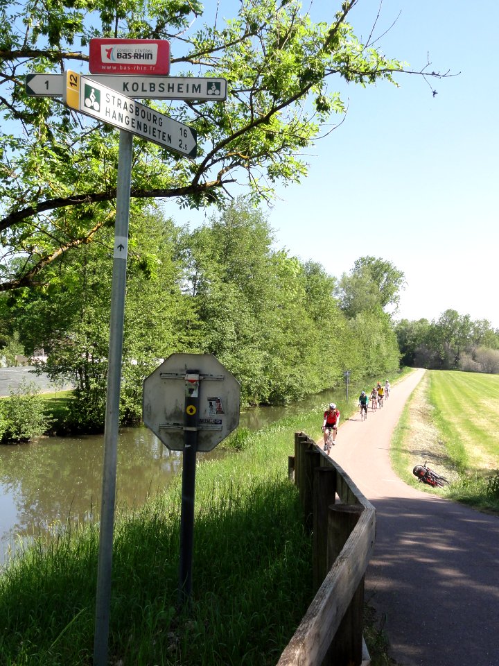Kolbsheim (Bas-Rhin) véloroute du canal de la Bruche