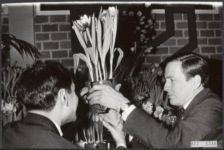 Koninklijk huis, prinsen, schaken, openingen, bloemen, Claus, prins, Hoogoven Sc, Bestanddeelnr 017-1340