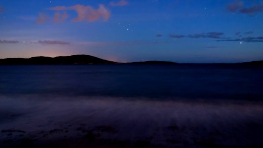 Kolleröd beach at night 4 photo