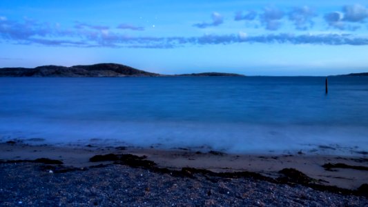 Kolleröd beach at night 2 photo