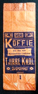 Koffie Tjibbe Knol koffiezakje