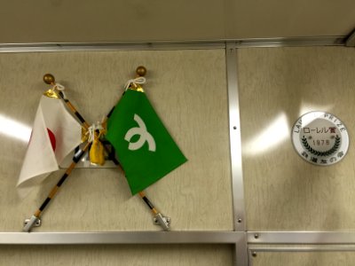 Kobe subway 1101 flags photo