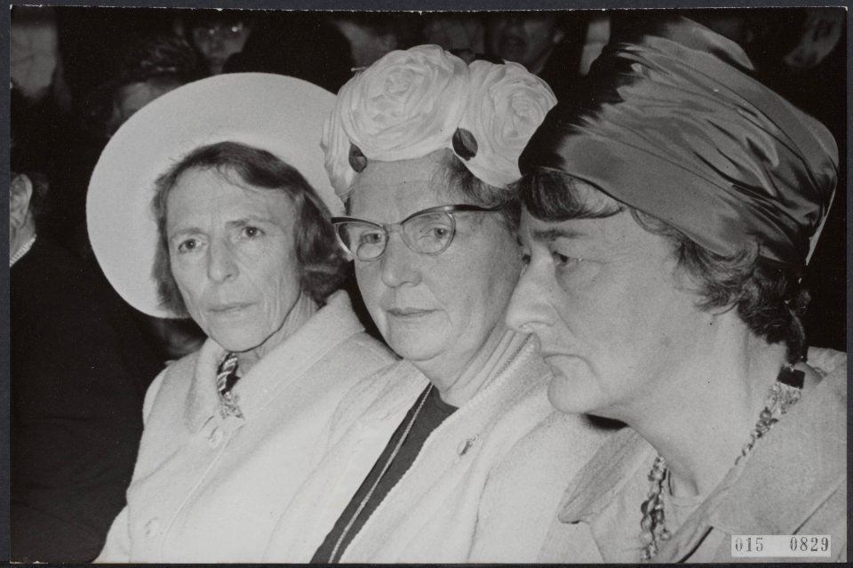 Koninklijk huis, koninginnen, bezoeken, publiek, vrouwen, Bink-S Jacob Mw. J.B.c, Bestanddeelnr 015-0829