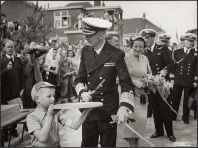 Koninklijk huis, koningen, staatsbezoeken, koninginnen, Haakon koning, Juliana, , Bestanddeelnr 020-0489