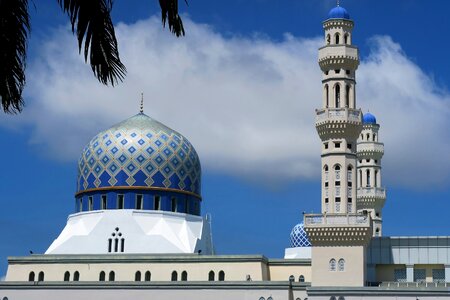 Cloud blue mosque travel