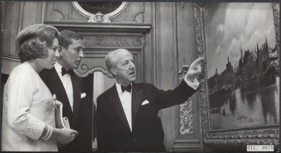 Koninklijk huis, prinsen, prinsessen, openingen, tentoonstellingen, schilderijen, Bestanddeelnr 018-0070
