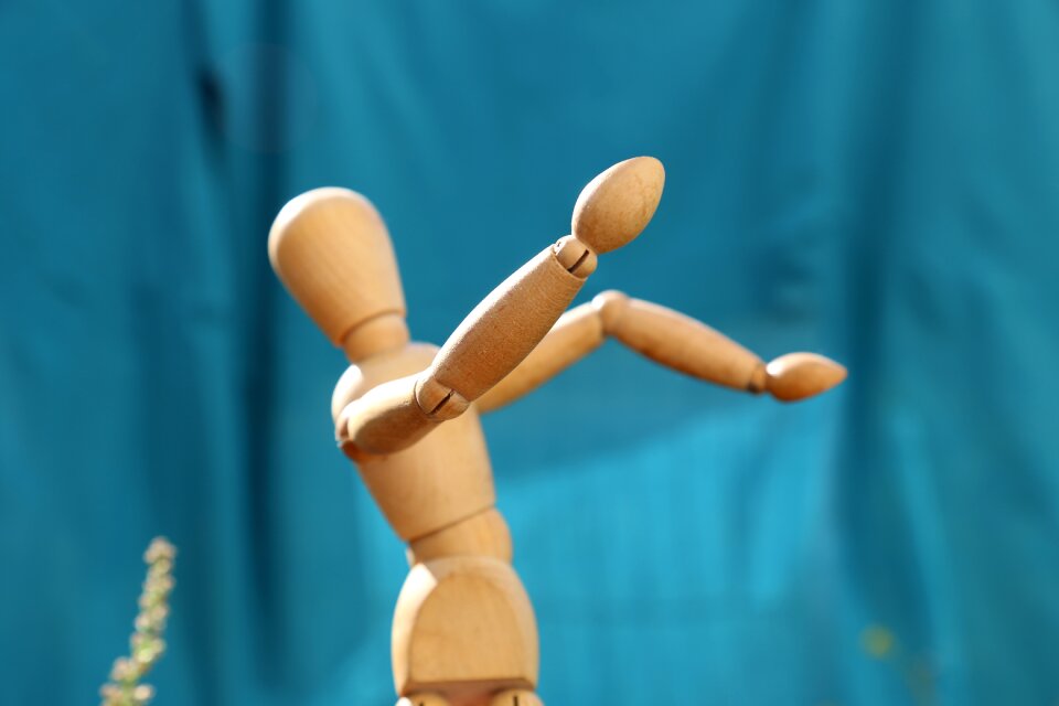 Wood symbol a person