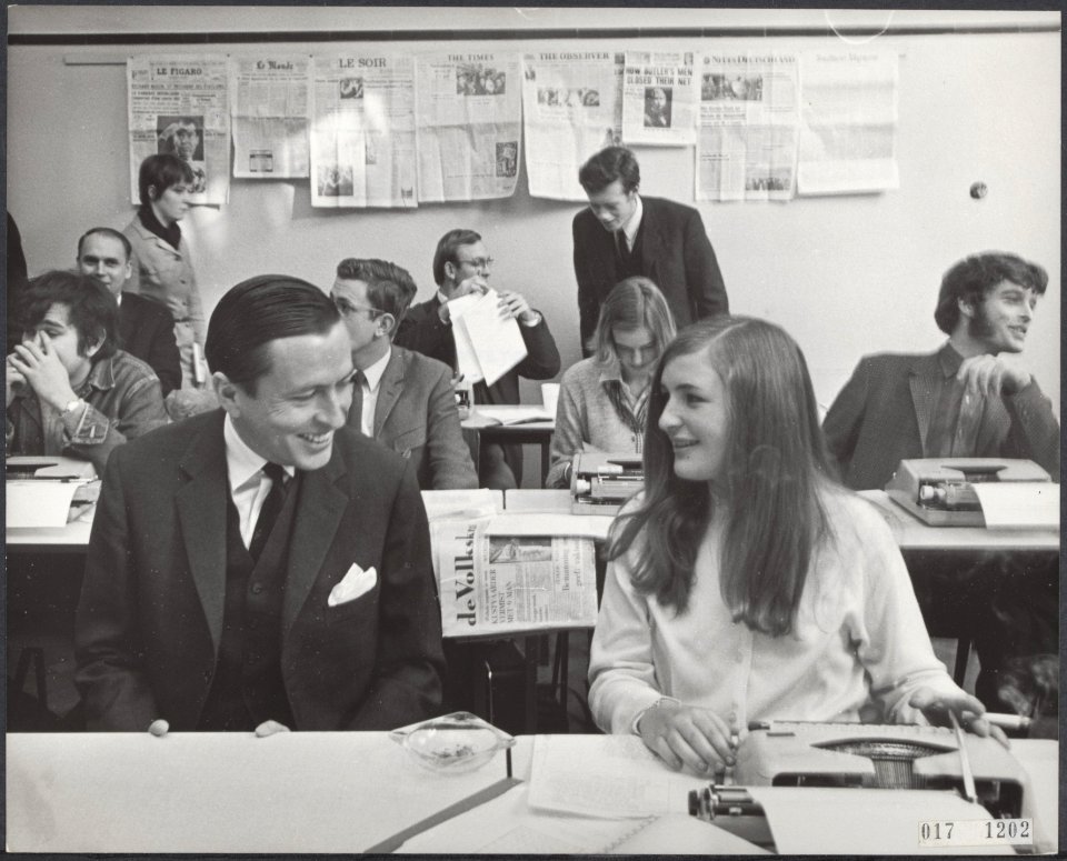 Koninklijk huis, prinsen, bezoeken, beroepsonderwijs, journalistiek, Baarle Mw , Bestanddeelnr 017-1202