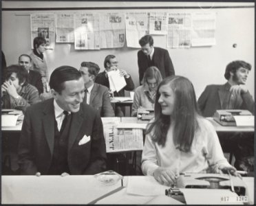 Koninklijk huis, prinsen, bezoeken, beroepsonderwijs, journalistiek, Baarle Mw , Bestanddeelnr 017-1202
