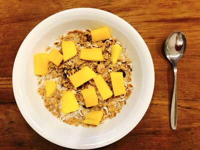 Mango delicious breakfast