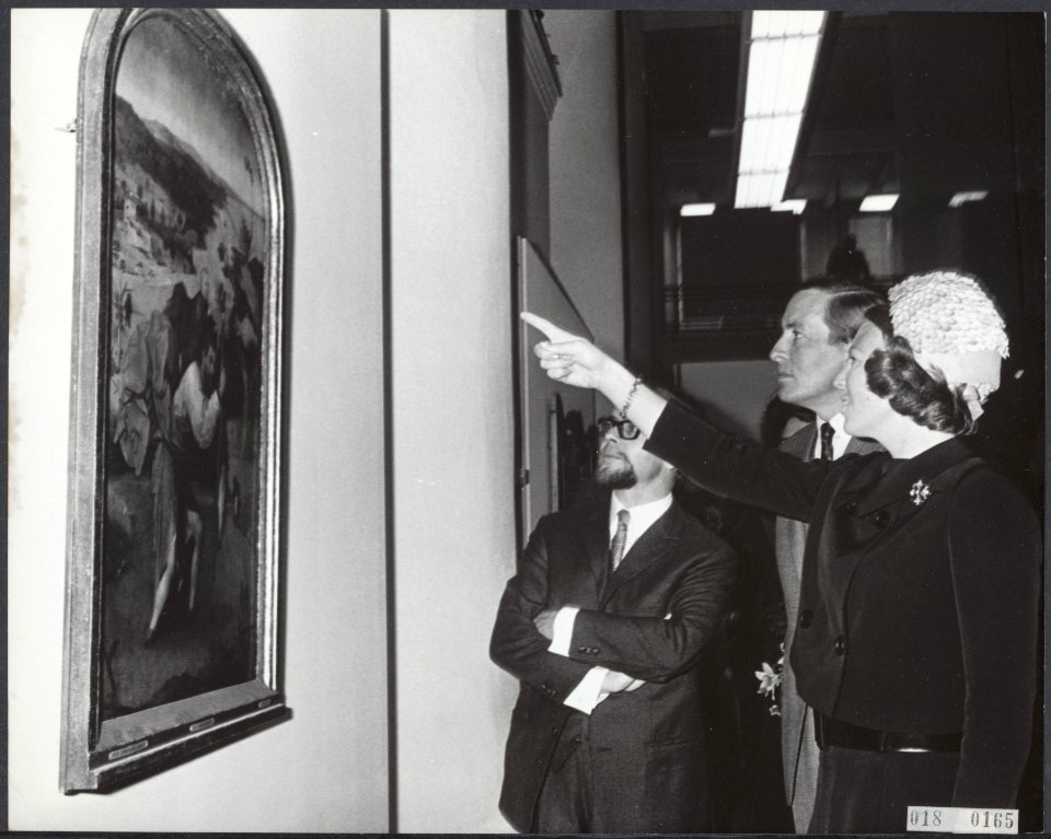 Koninklijk huis, prinsen, prinsessen, openingen, tentoonstellingen, schilderijen, Bestanddeelnr 018-0165