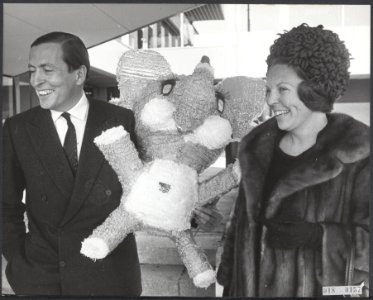 Koninklijk huis, prinsen, prinsessen, poppen, Beatrix, prinses, Claus, prins, Pi, Bestanddeelnr 018-0157