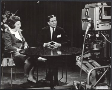Koninklijk huis, prinsen, prinsessen, interviews, televisies, Beatrix, prinses, , Bestanddeelnr 018-0286