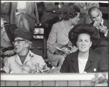 Koninklijk huis, prinsessen, bezoeken, paardensport, tribunes, Armgard, prinses , Bestanddeelnr 018-1311