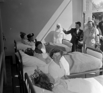 Koningin Juliana opent een kindersanatorium te Bakel (Noord-Brabant), Bestanddeelnr 904-7488