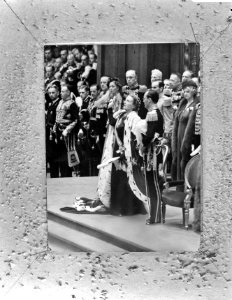 Koningin Juliana tijdens eedaflegging, Bestanddeelnr 921-6493