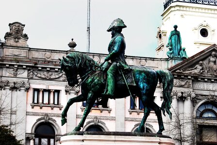Soldier city horse