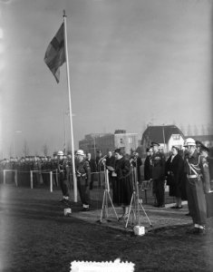 Koningin Juliana spreekt de troepen toe, Bestanddeelnr 907-5113