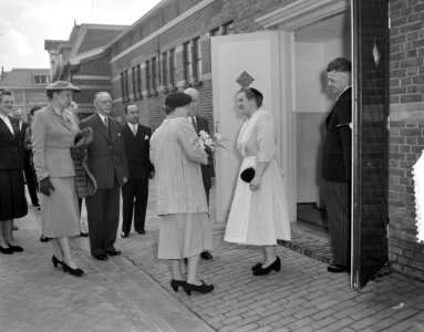 Koningin Juliana stelt de radiotelescoop in Dwingeloo in gebruik, Bestanddeelnr 907-6945