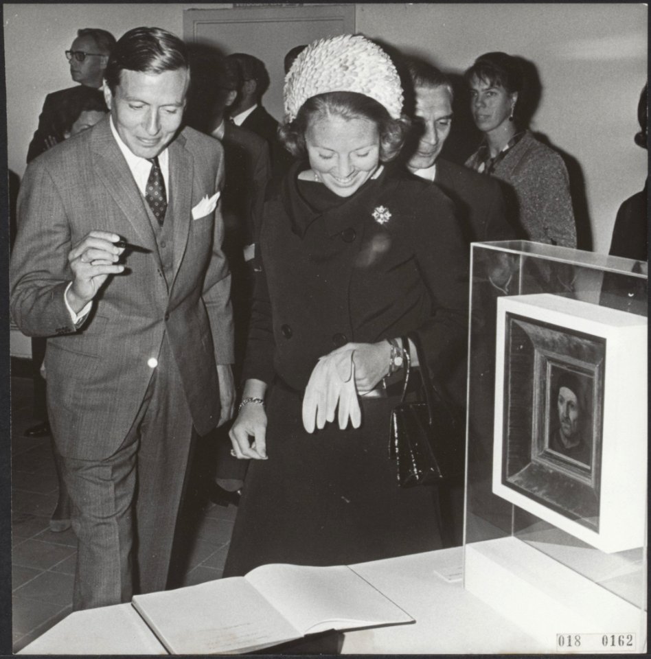 Koninklijk huis, prinsen, prinsessen, openingen, tentoonstellingen, schilderijen, Bestanddeelnr 018-0162