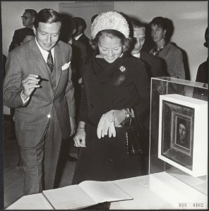 Koninklijk huis, prinsen, prinsessen, openingen, tentoonstellingen, schilderijen, Bestanddeelnr 018-0162