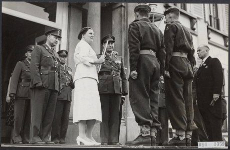 Koninklijk huis, koninginnen, militairen, officieren, documenten, aanbiedingen, , Bestanddeelnr 014-1359