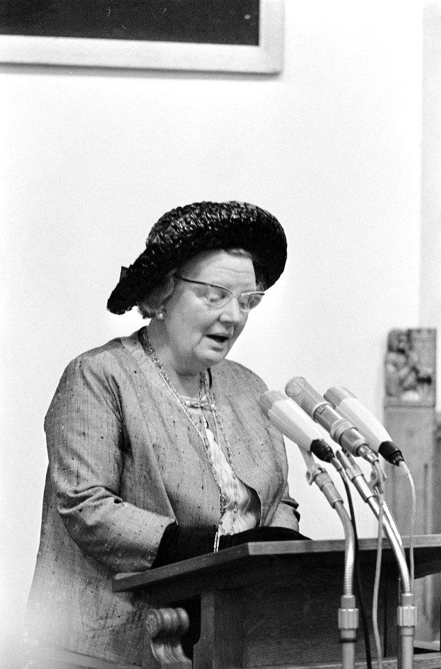 Koningin Juliana opent in de Ridderzaal de vergadering, Bestanddeelnr 919-5185