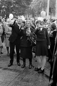 Koningin Juliana opent nieuw gebouw Scouting Nederland in Amersfoort, Bestanddeelnr 926-7626
