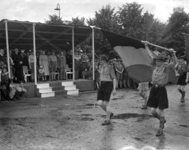 Koningin Juliana opent het padvinderskamp te Ommen, Bestanddeelnr 904-1082
