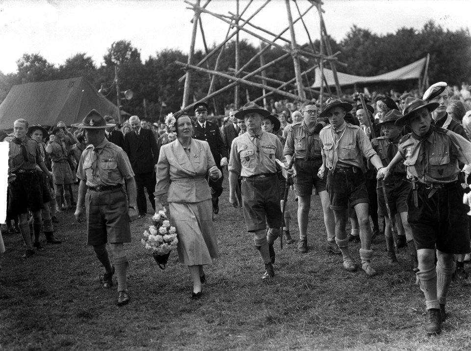 Koningin Juliana opent het padvinderskamp te Ommen, Bestanddeelnr 904-1078