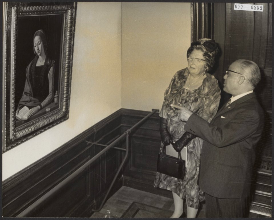 Koninginnen, presidenten, bezoeken, Juliana, koningin, Tunesie, Bestanddeelnr 077-0889