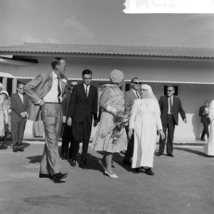 Koninklijk bezoek aan Aruba, op de school te Sta Cruz , Aruba, Bestanddeelnr 918-2636