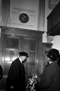 Koninginnen, universiteiten, koninklijke bezoeken, plechtigheden, Dankmeyer, J.,, Bestanddeelnr 918-4971
