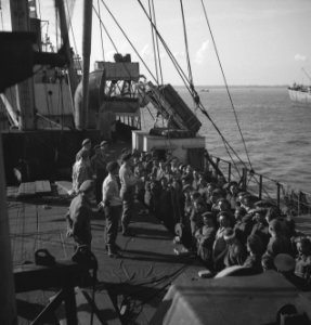Koninklijke Nederlandse Brigade Prinses Irene. Landing in Normandië. Manschappen, Bestanddeelnr 934-9659